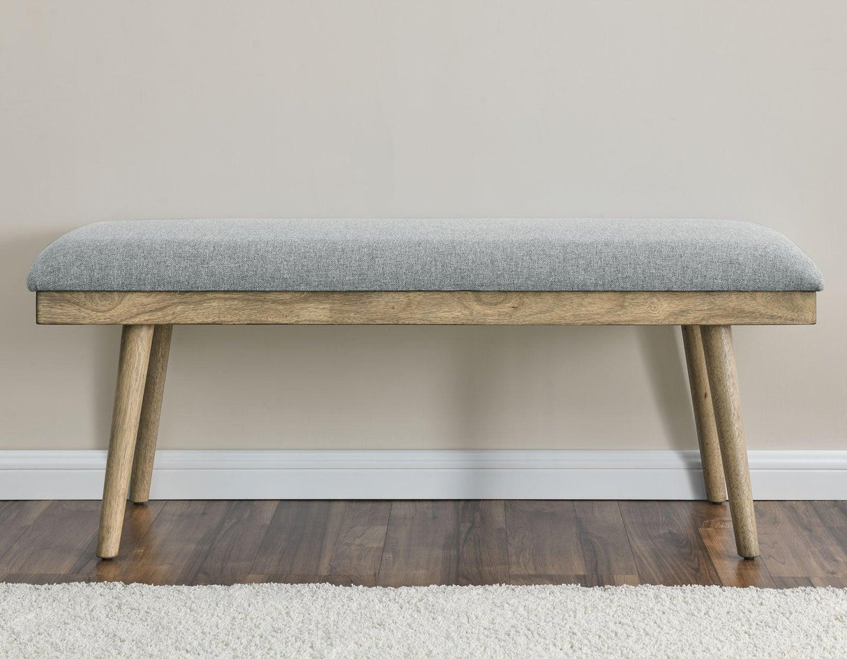 Vida Gray Dining Bench by Steve Silver at Eve Furniture