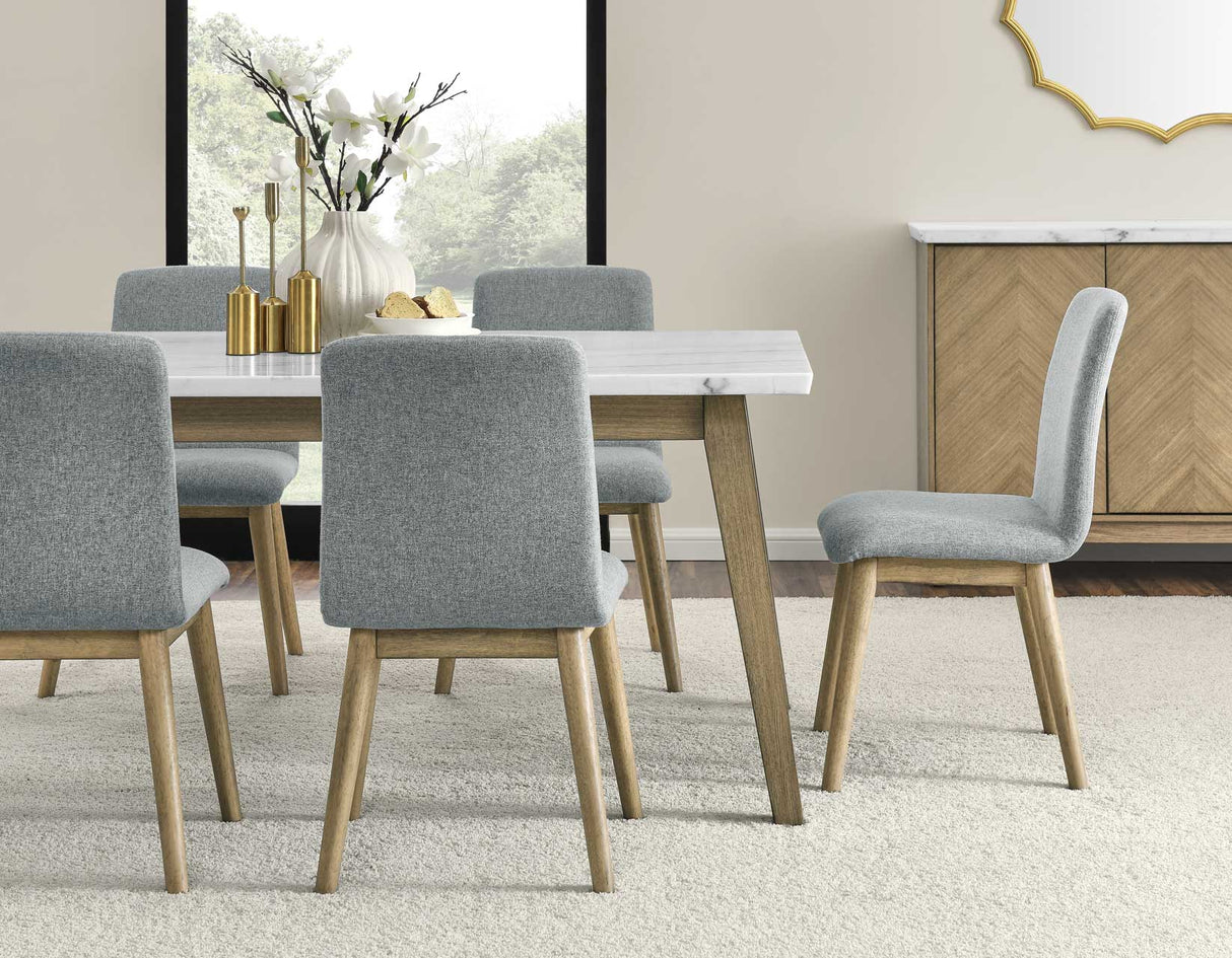 Vida Gray Upholstered Side Chair, Set of 2 by Steve Silver at Eve Furniture
