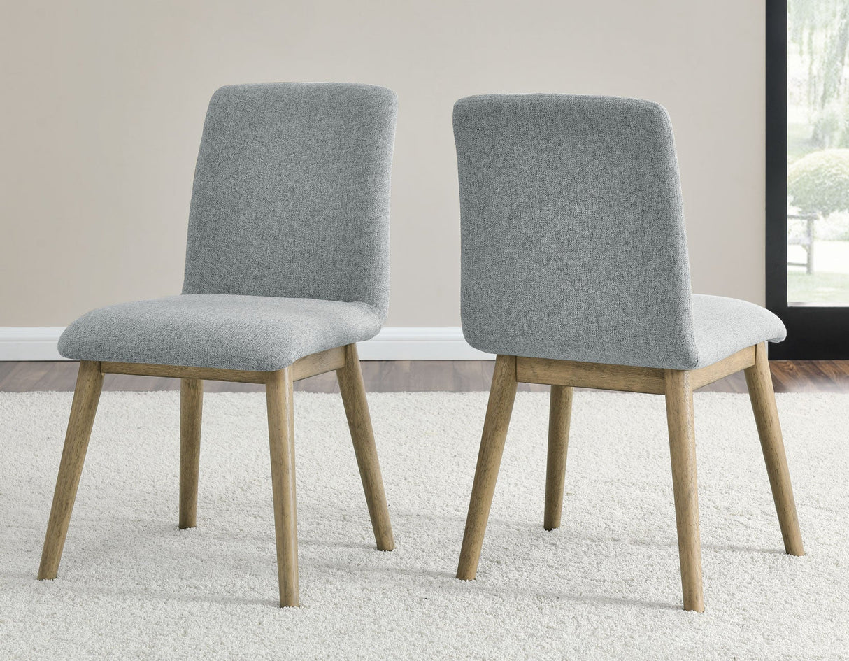 Vida Gray Upholstered Side Chair, Set of 2 by Steve Silver at Eve Furniture