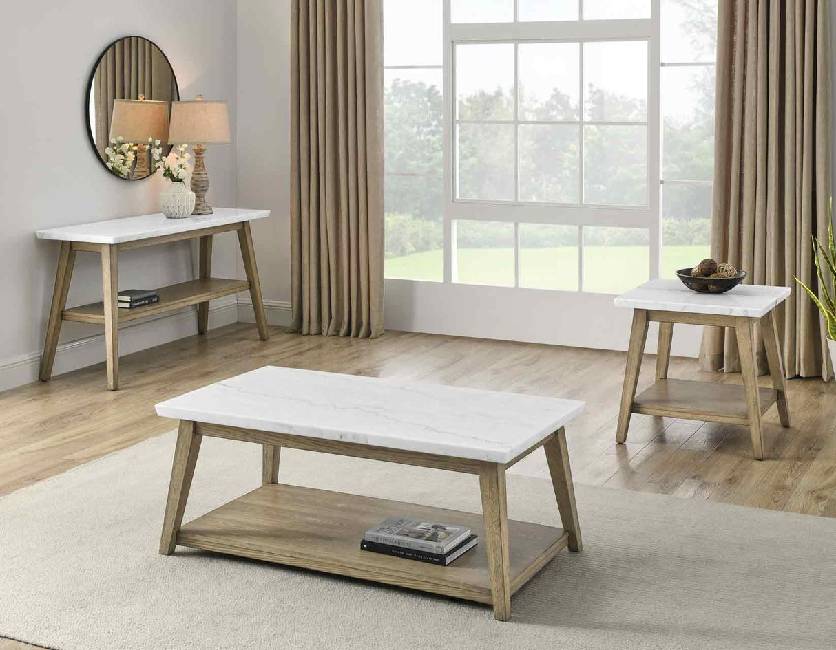 Vida Marble Top Sofa Table by Steve Silver at Eve Furniture