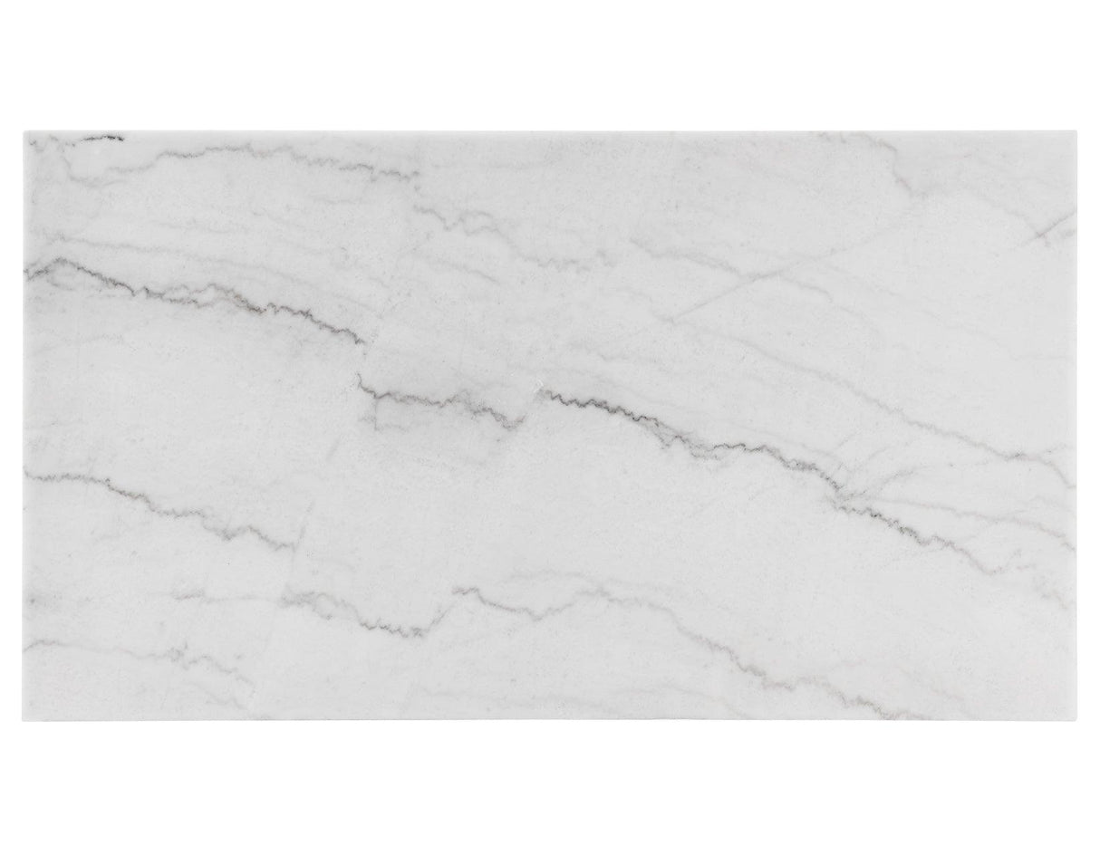 Vida 72″ White Marble Top Dining Table, Black Finish by Steve Silver at Eve Furniture