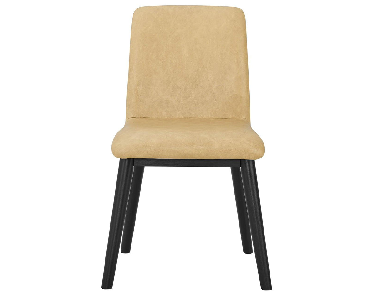 Vida Vegan Leather Side Chair, Sand by Steve Silver at Eve Furniture