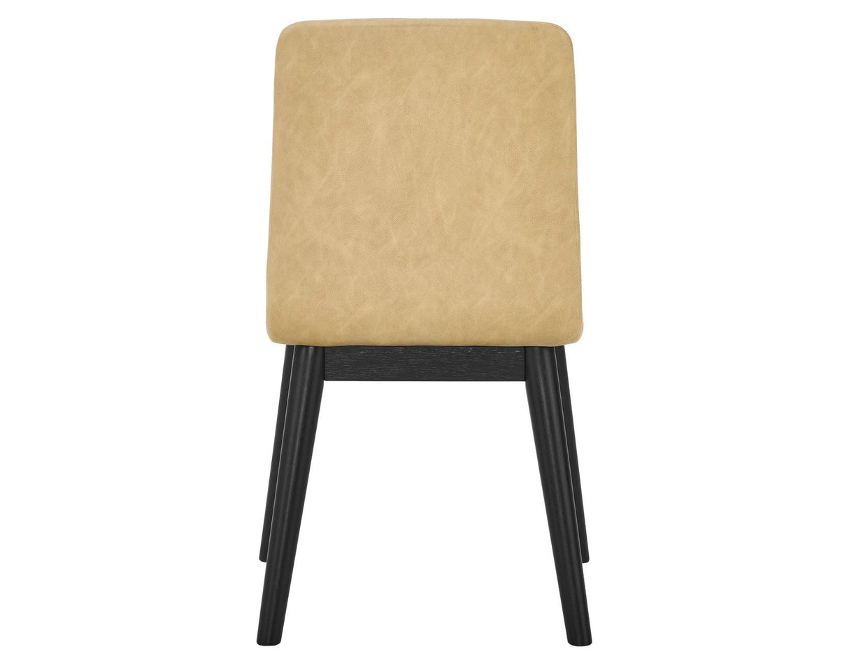 Vida Vegan Leather Side Chair, Sand by Steve Silver at Eve Furniture