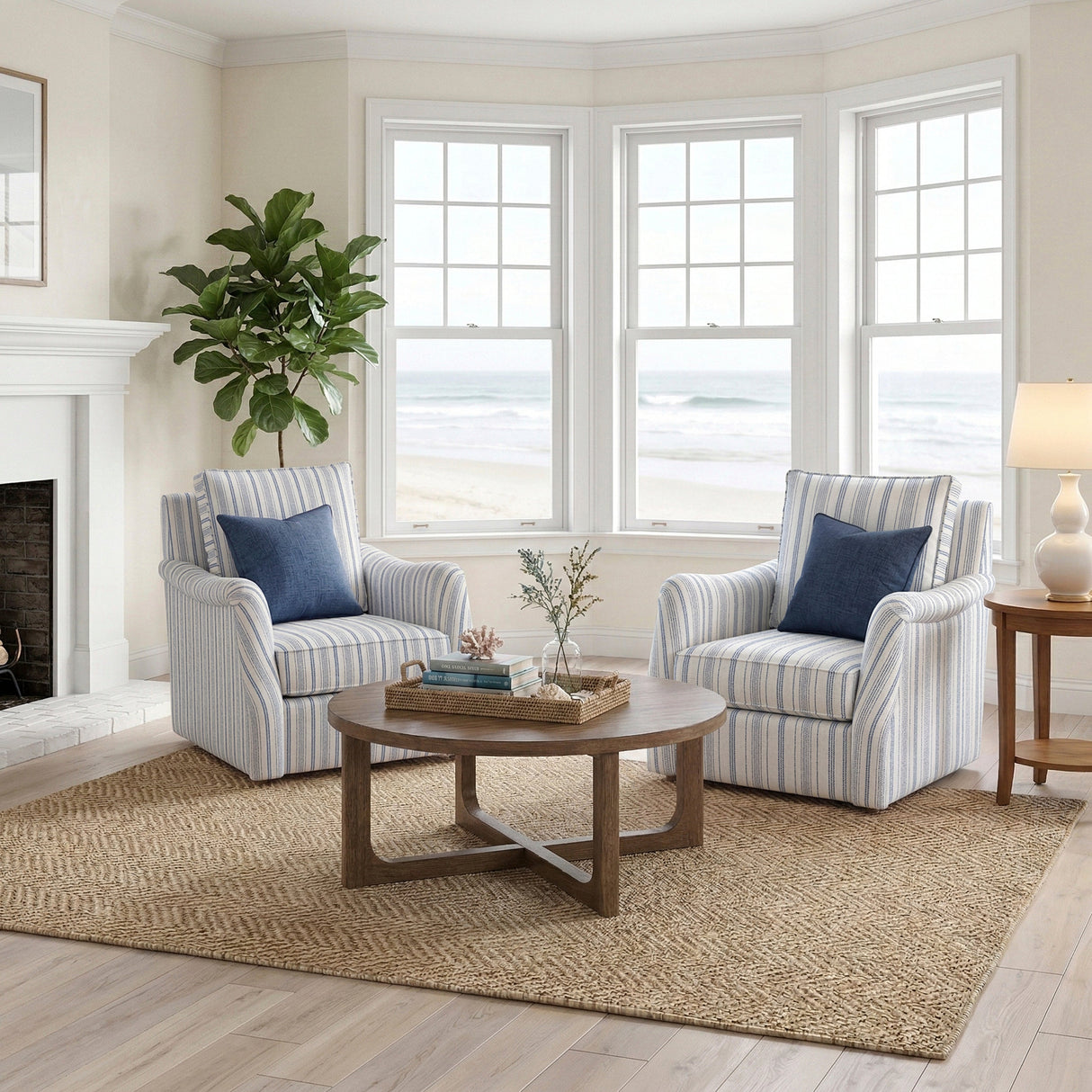 Vienna Beige Swivel Chair by Homelegance at Eve Furniture