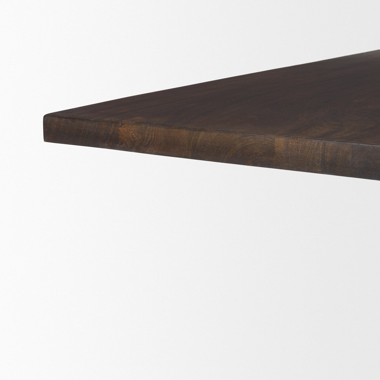 Viktor 55"L Dark Brown Solid Wood Coffee Table by Mercana at Eve Furniture