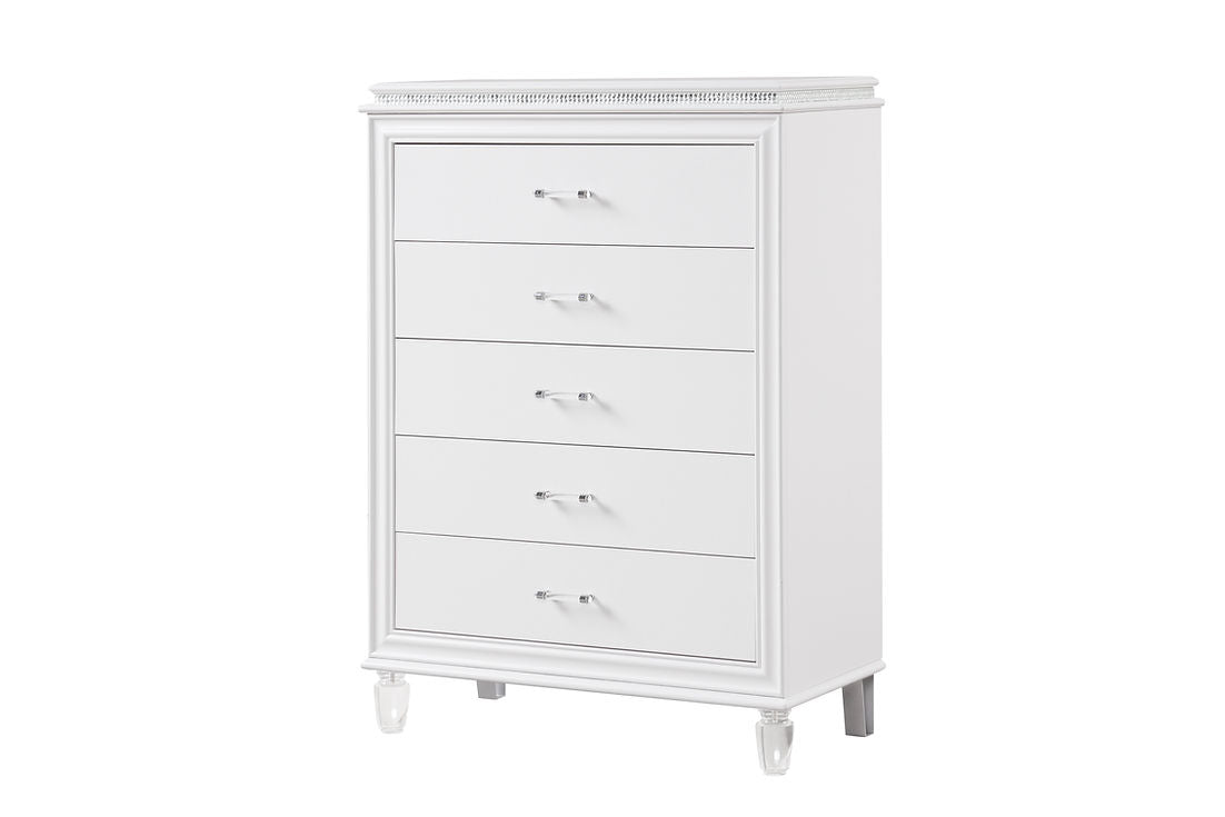 Villa White Bedroom Platform Bedroom Set by New Era Innovations at Eve Furniture