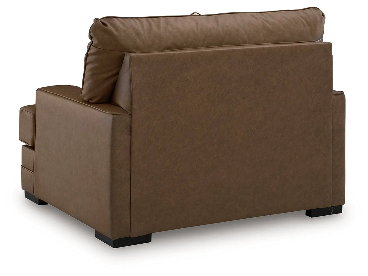 VillaCourt Caramel Oversized Chair by Ashley at Eve Furniture