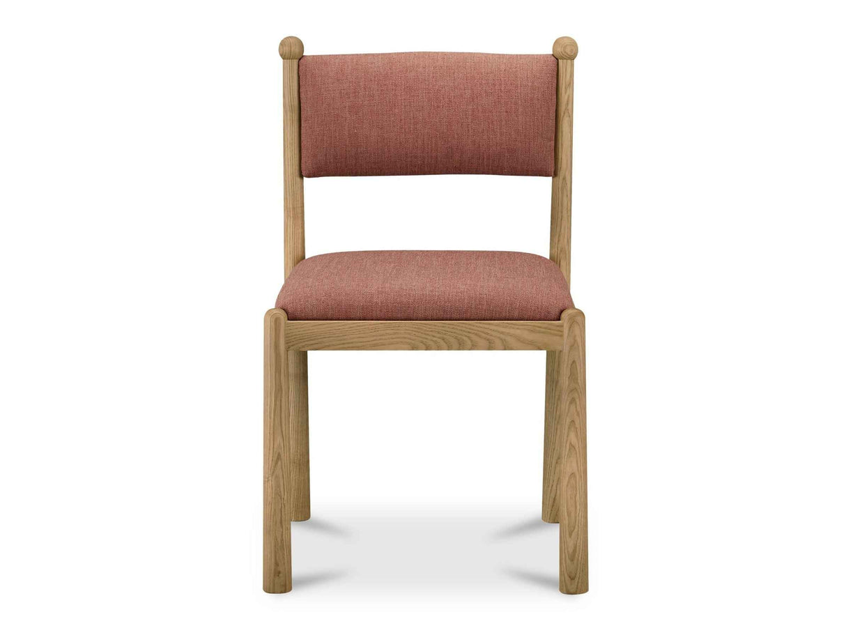 Villetta Deep Pink/Oak Stained Dining Chair (Set of 2)