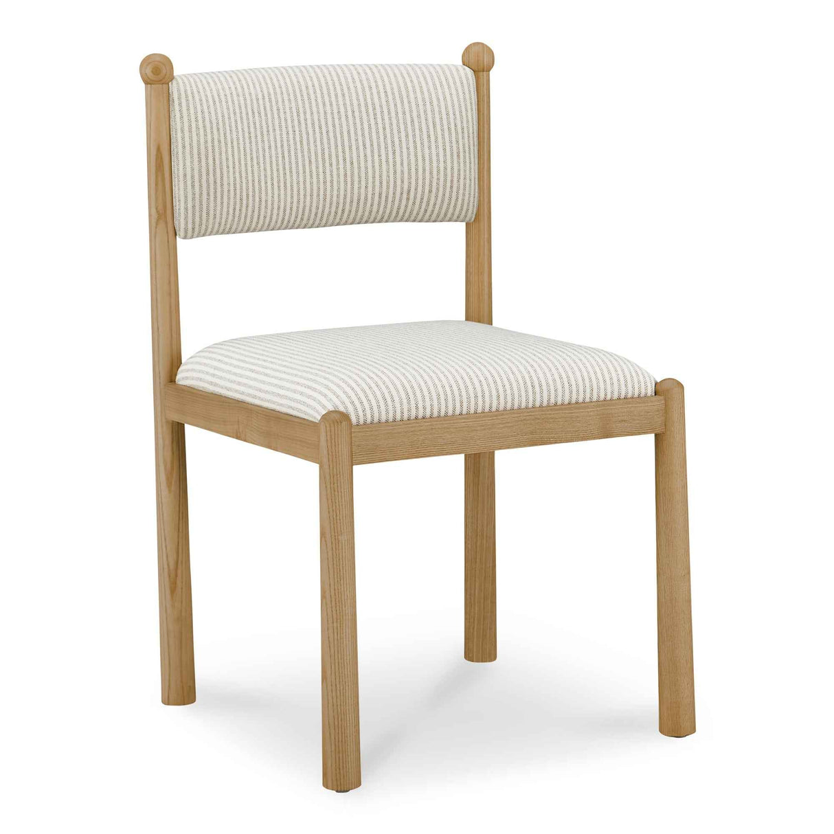 Villetta Stripe/Oak Stained Dining Chair (Set of 2) by Moe's Home at Eve Furniture
