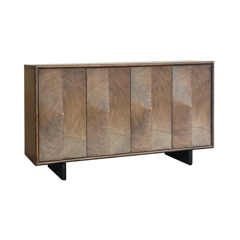 Vincent Brown Four-Door Sideboard by Crestview at Eve Furniture