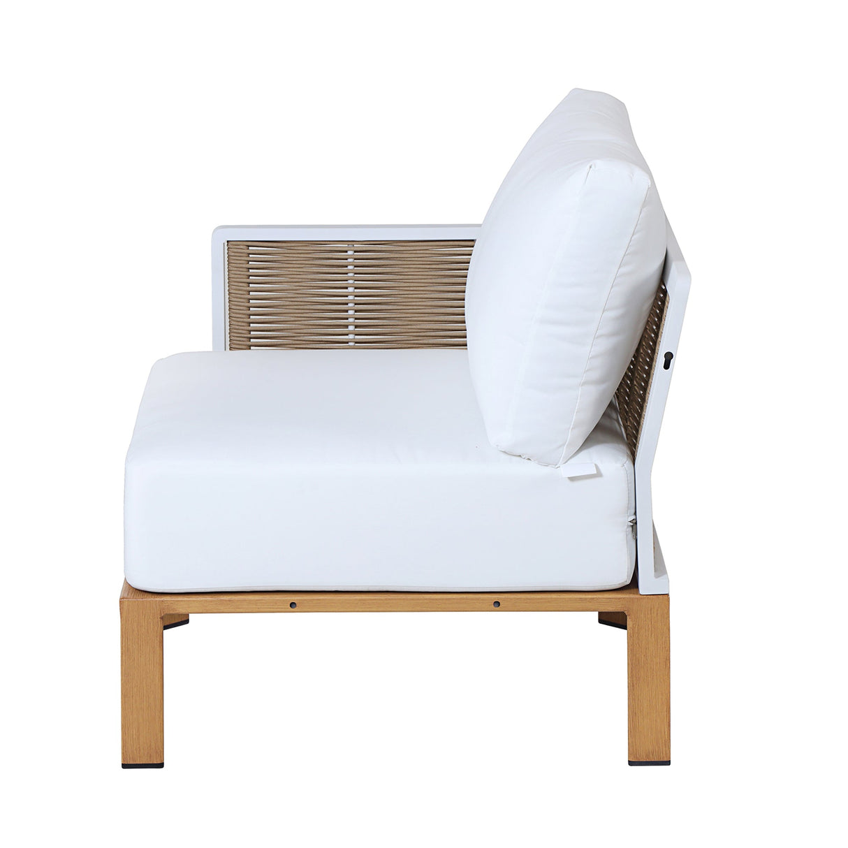 Vine 4-Piece Patio Conversation Set in Cream by Manhattan Comfort at Eve Furniture