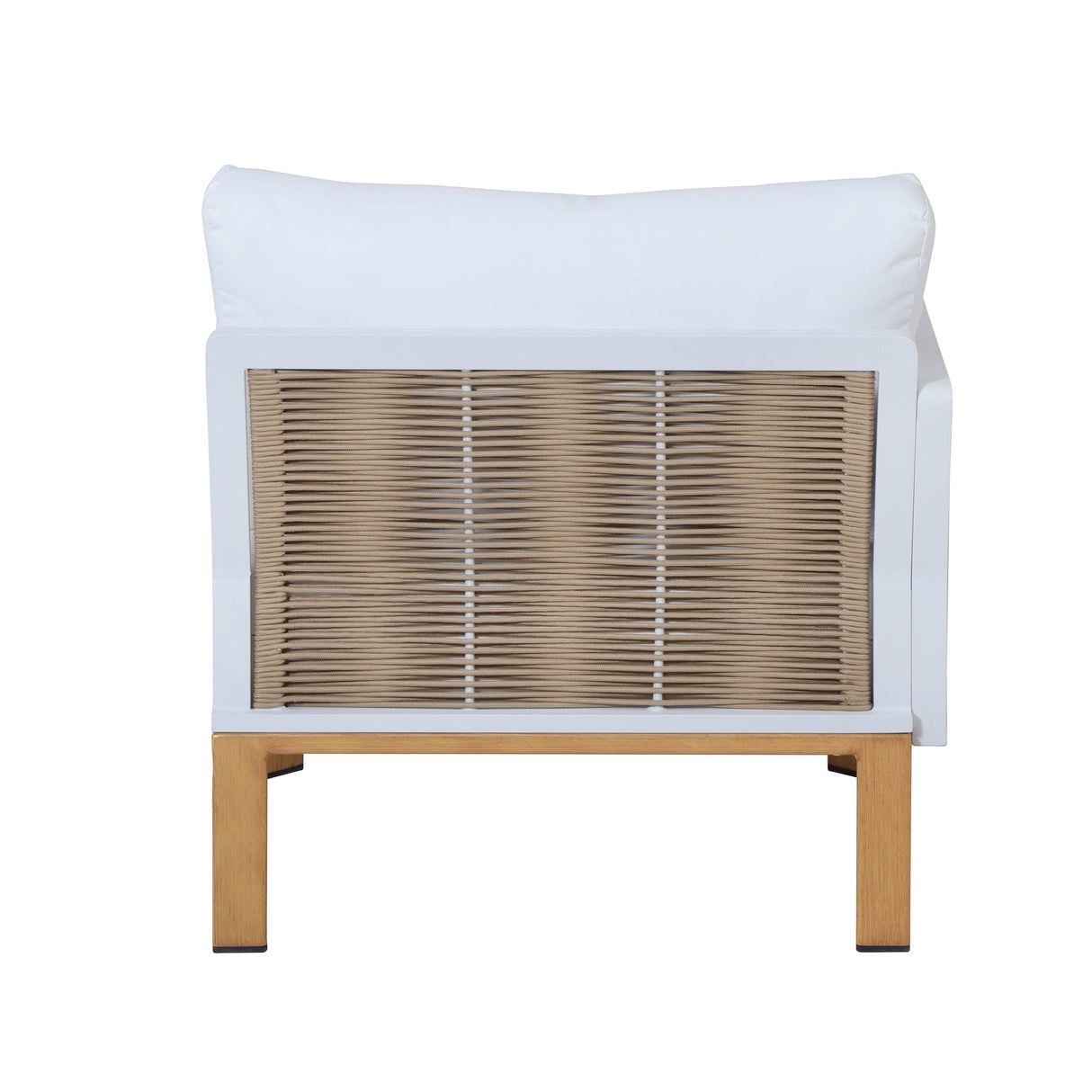 Vine 4-Piece Patio Conversation Set in Cream by Manhattan Comfort at Eve Furniture