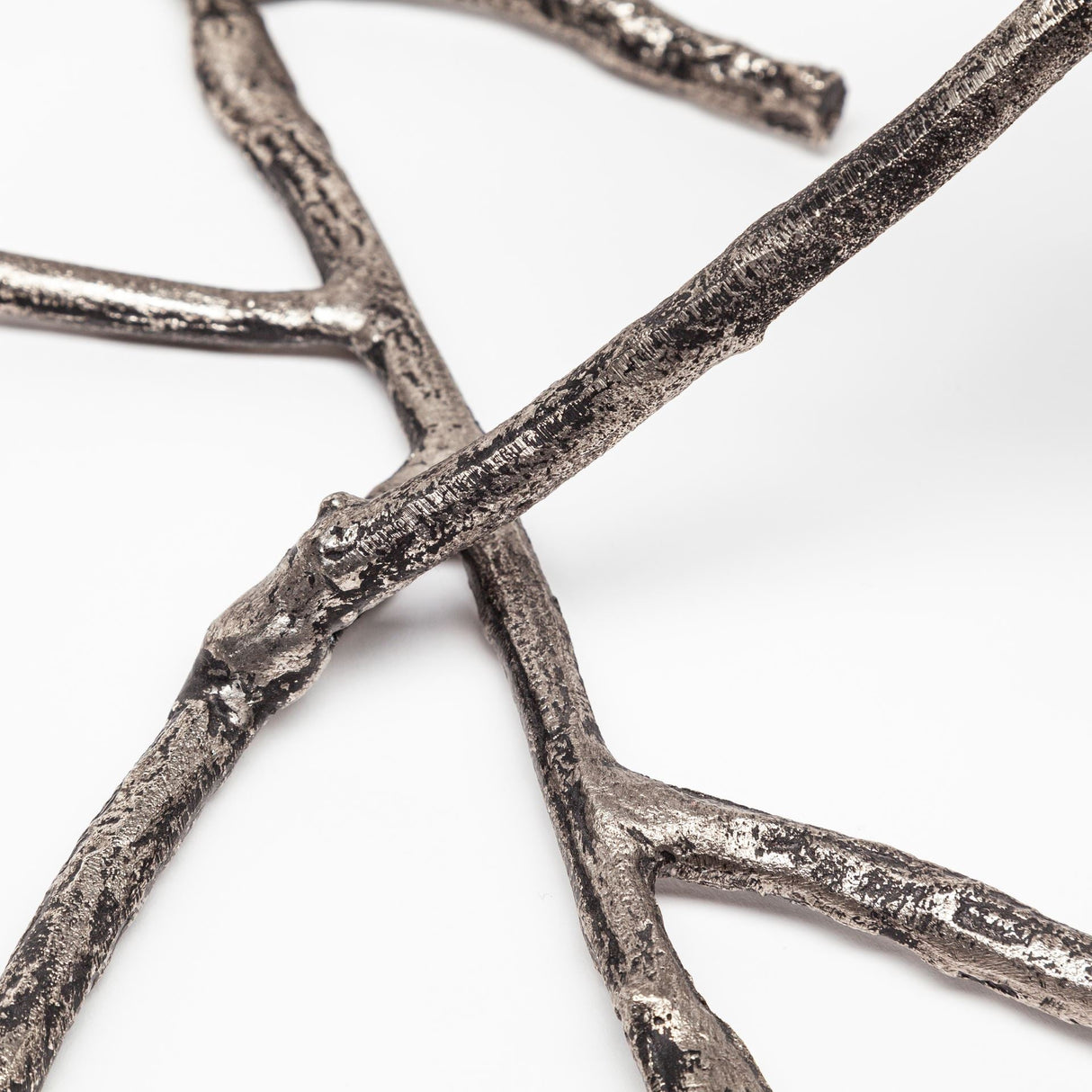 Vine I Distressed Silver Metal Creeper Five Candle Table Candle Holder by Mercana at Eve Furniture