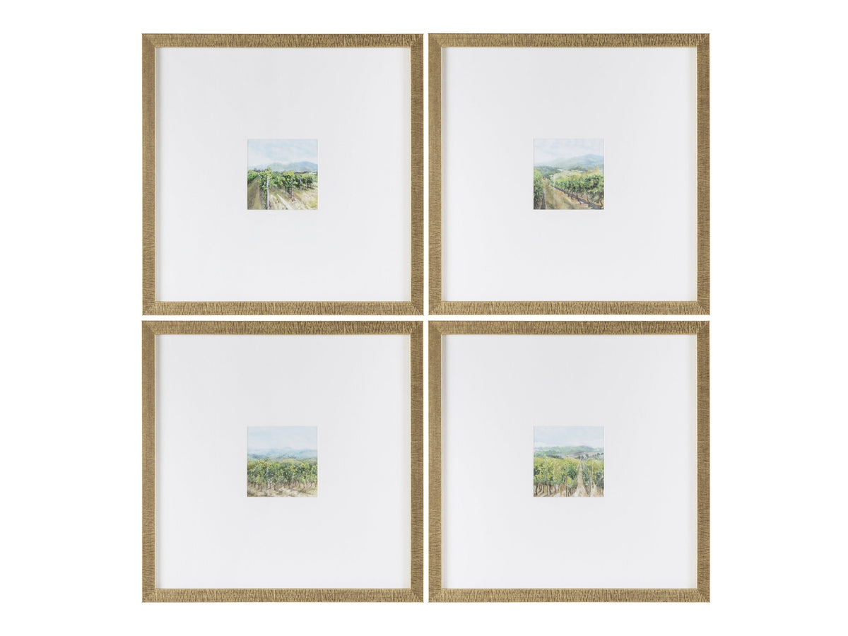 Vineyards Green/Gold Print by Crestview at Eve Furniture