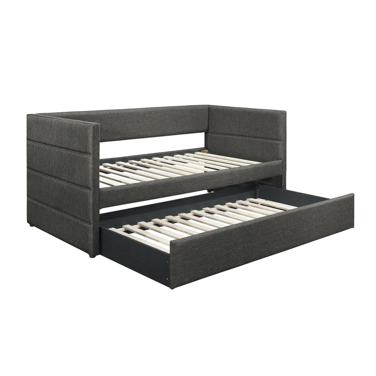 Vining Dark Gray Daybed with Trundle by Homelegance at Eve Furniture