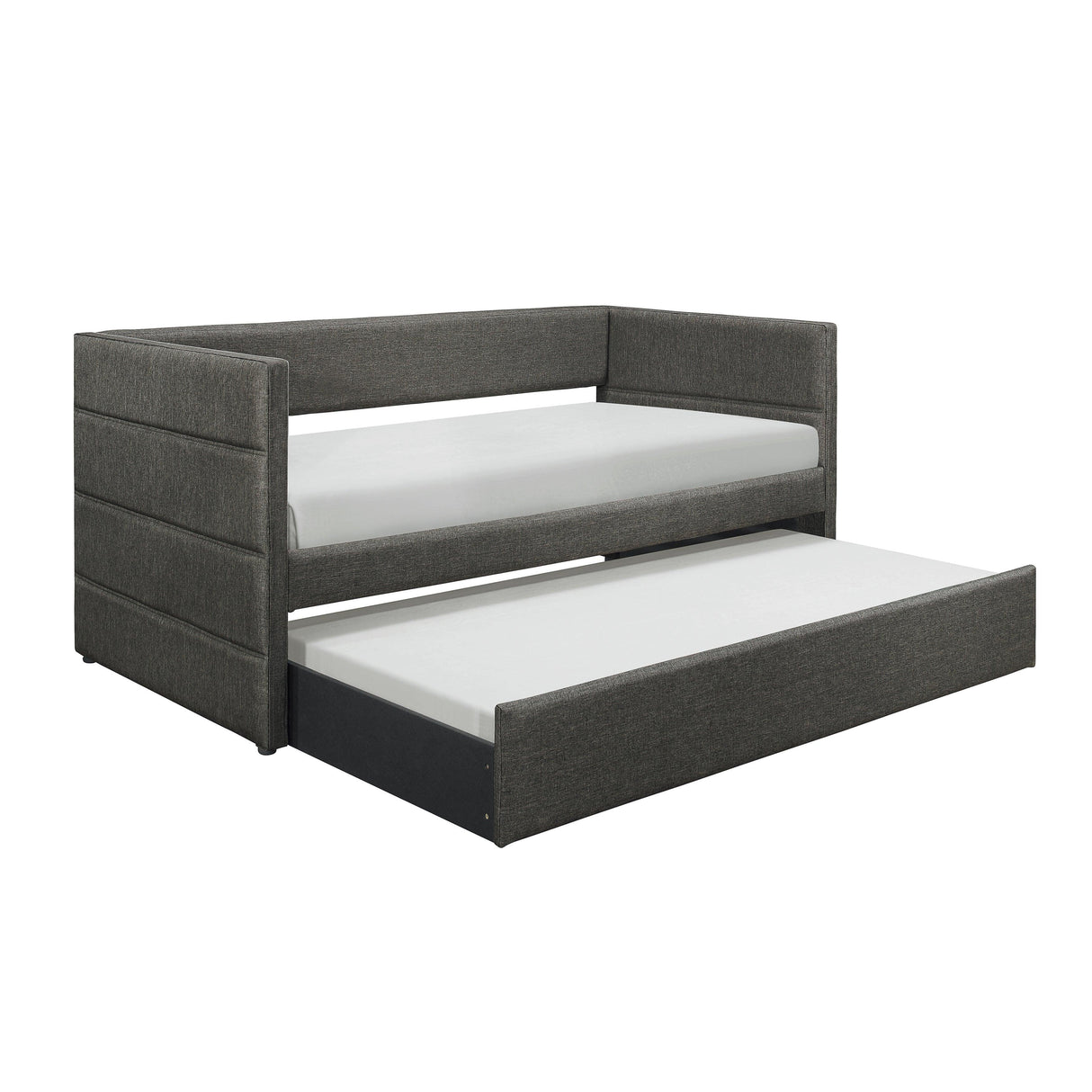 Vining Dark Gray Daybed with Trundle by Homelegance at Eve Furniture