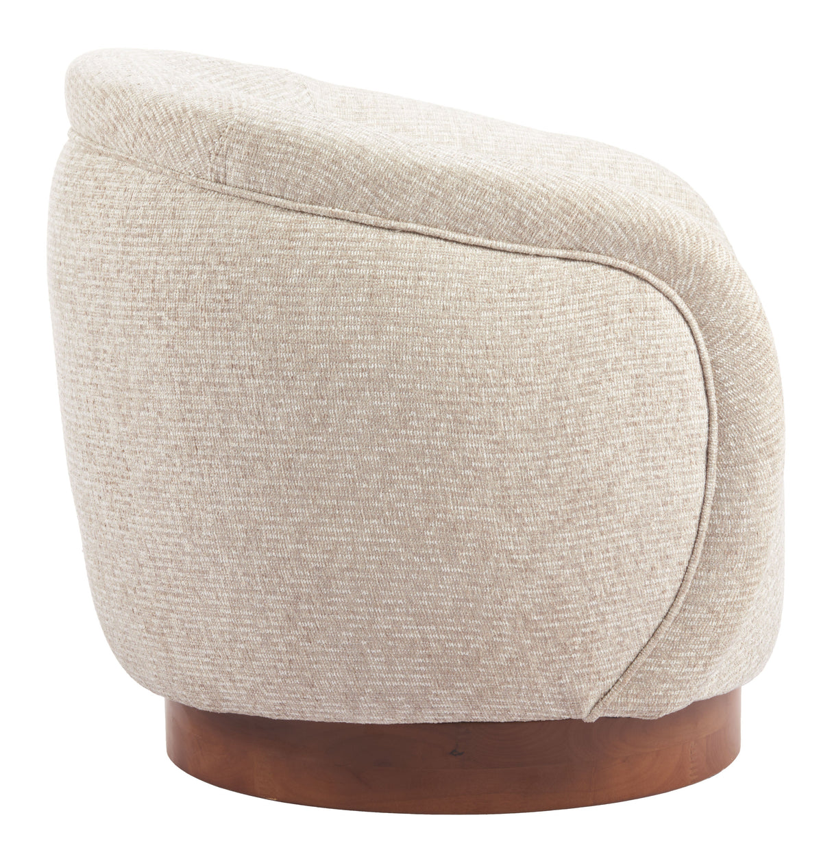 Vinta Beige Swivel Chair by Zuomod at Eve Furniture