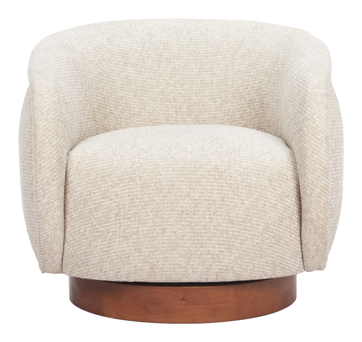 Vinta Beige Swivel Chair by Zuomod at Eve Furniture