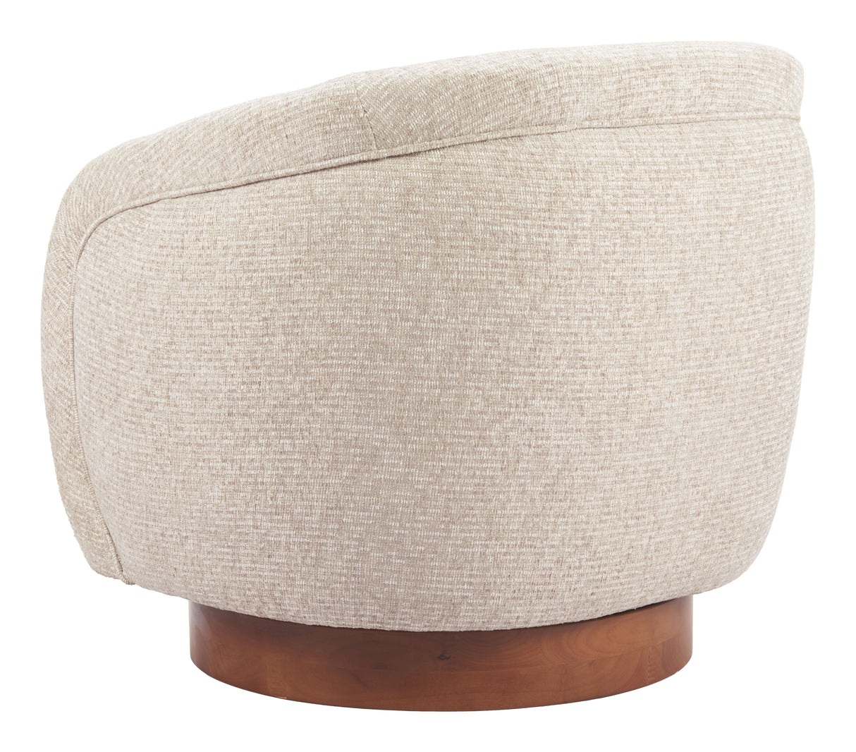 Vinta Beige Swivel Chair by Zuomod at Eve Furniture