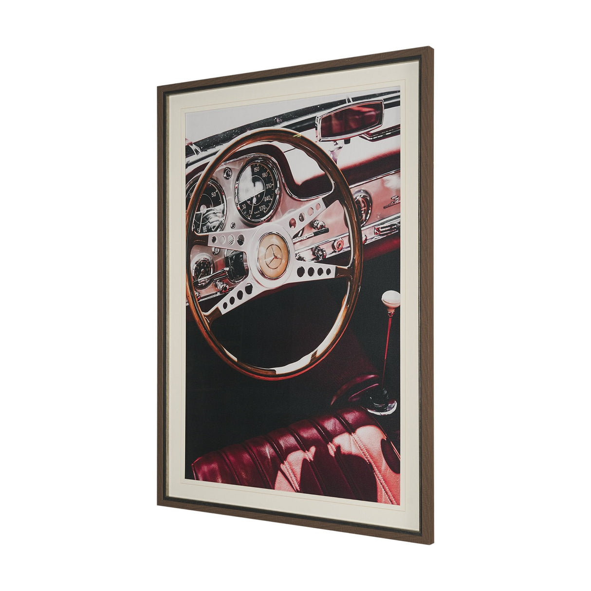 Vintage Car by Magda Izzard Textured Framed Art Print Matted under Glass by Mercana at Eve Furniture