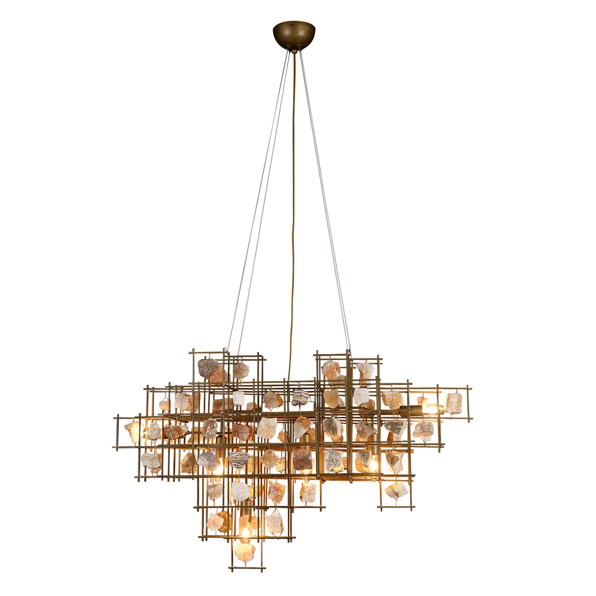 Vintage Light Large Pendant with Stone by Home Trends & Design at Eve Furniture