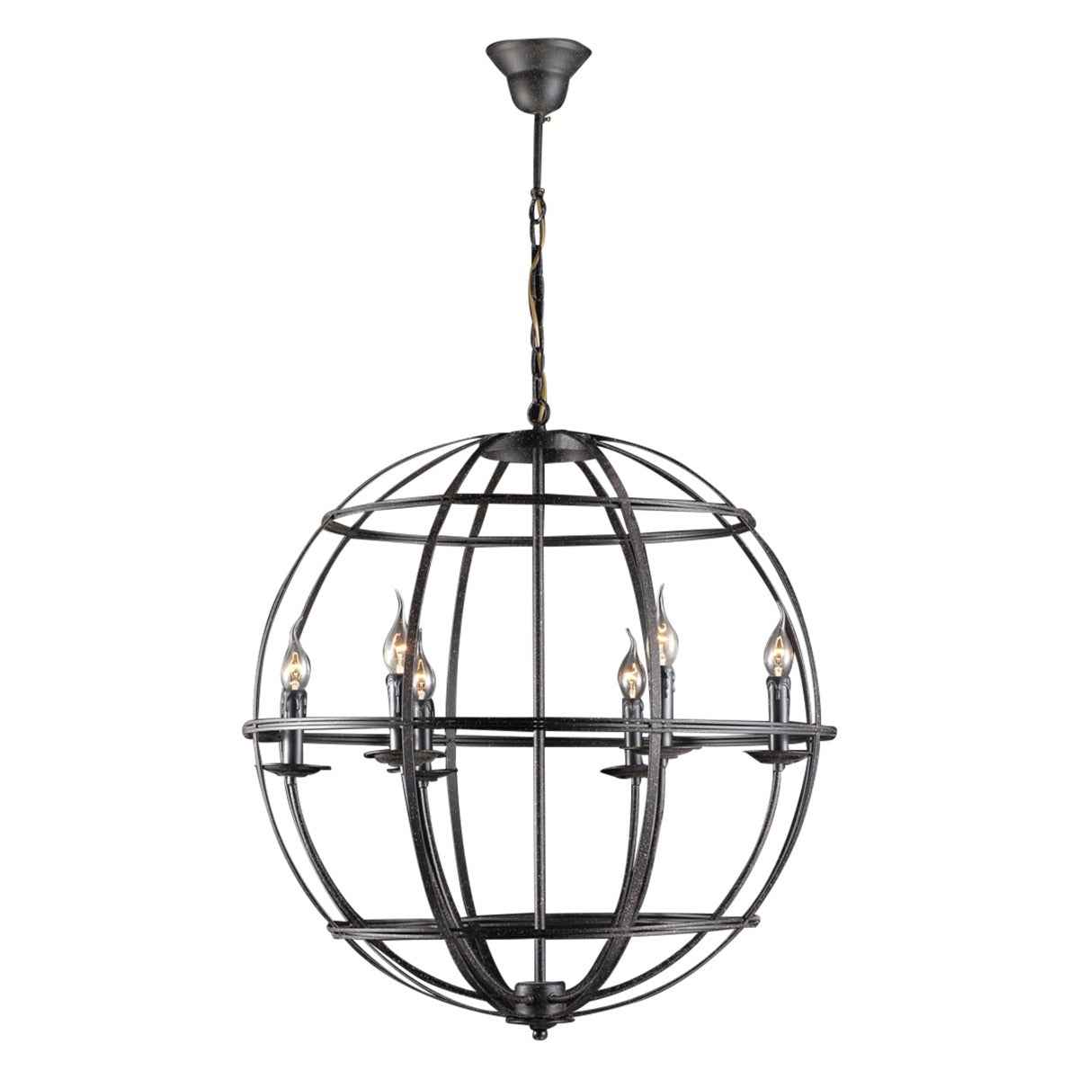 Vintage Light Large Rustic Globe Pendant by Home Trends & Design at Eve Furniture