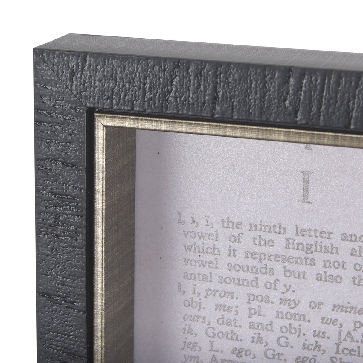 Vintage Page II by Mercana Studio a Hand Embellished Textured Framed Art Print by Mercana at Eve Furniture