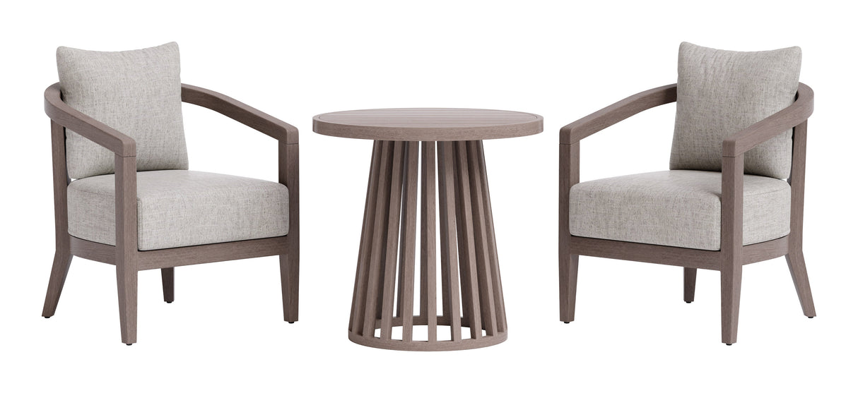 Viola Brown Outdoor Patio Seating Set by Zuomod at Eve Furniture