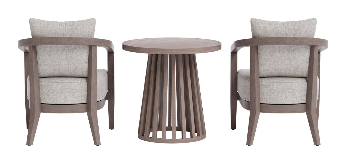Viola Brown Outdoor Patio Seating Set by Zuomod at Eve Furniture