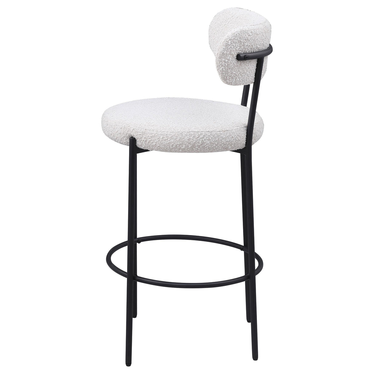 Viola Cream Boucle Upholstered Bar Stool, Set of 2 by Coaster at Eve Furniture