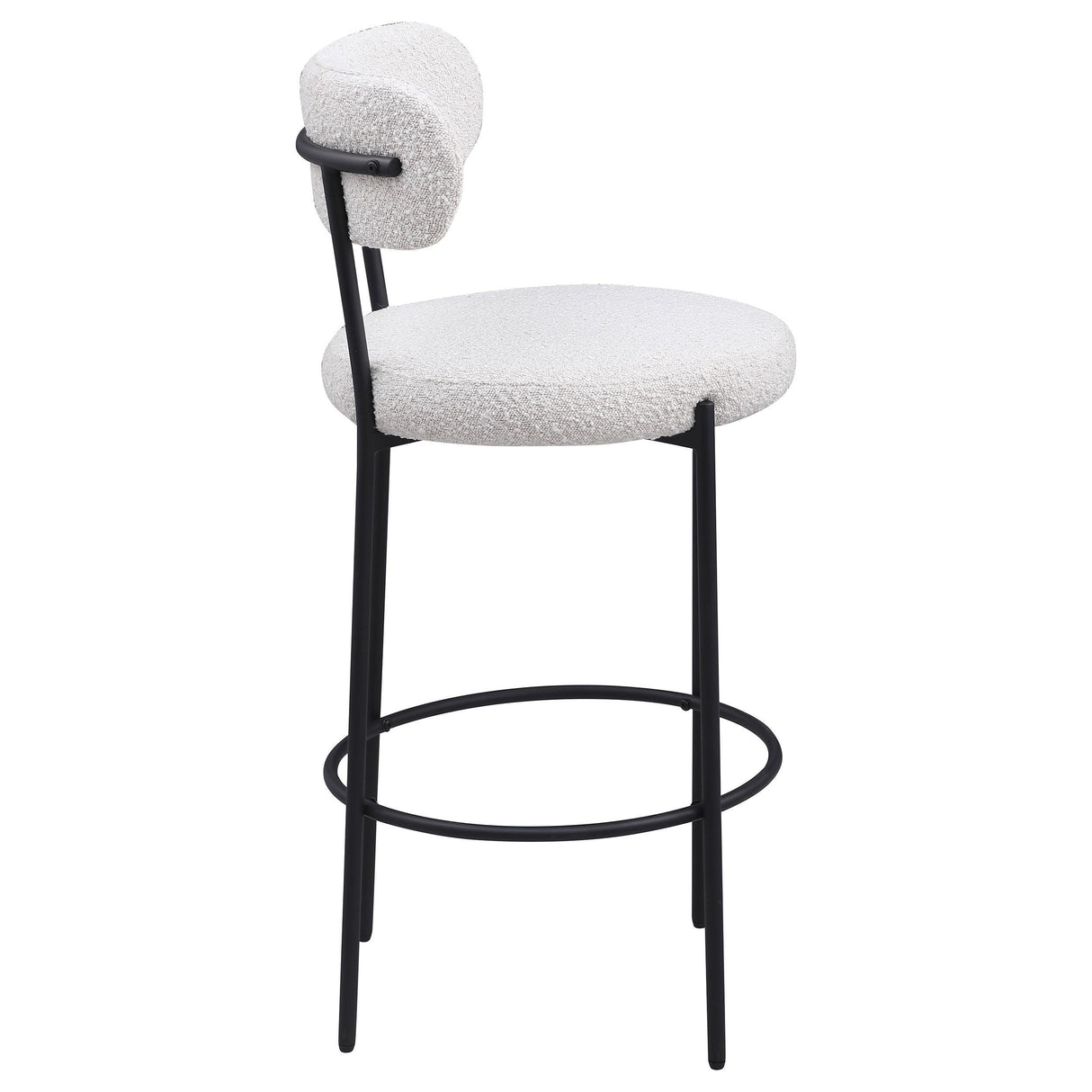 Viola Cream Boucle Upholstered Bar Stool, Set of 2 by Coaster at Eve Furniture