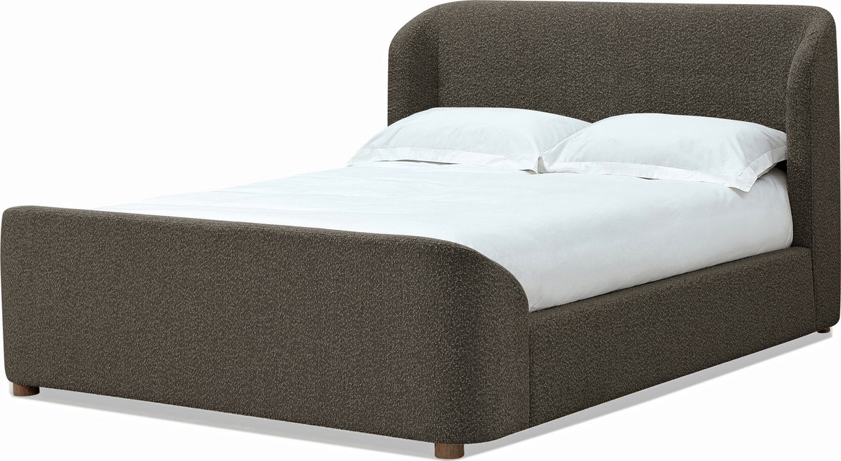 Virgil Kiki Pumpernickel Full Upholstered Platform Bed by Modus Furniture at Eve Furniture