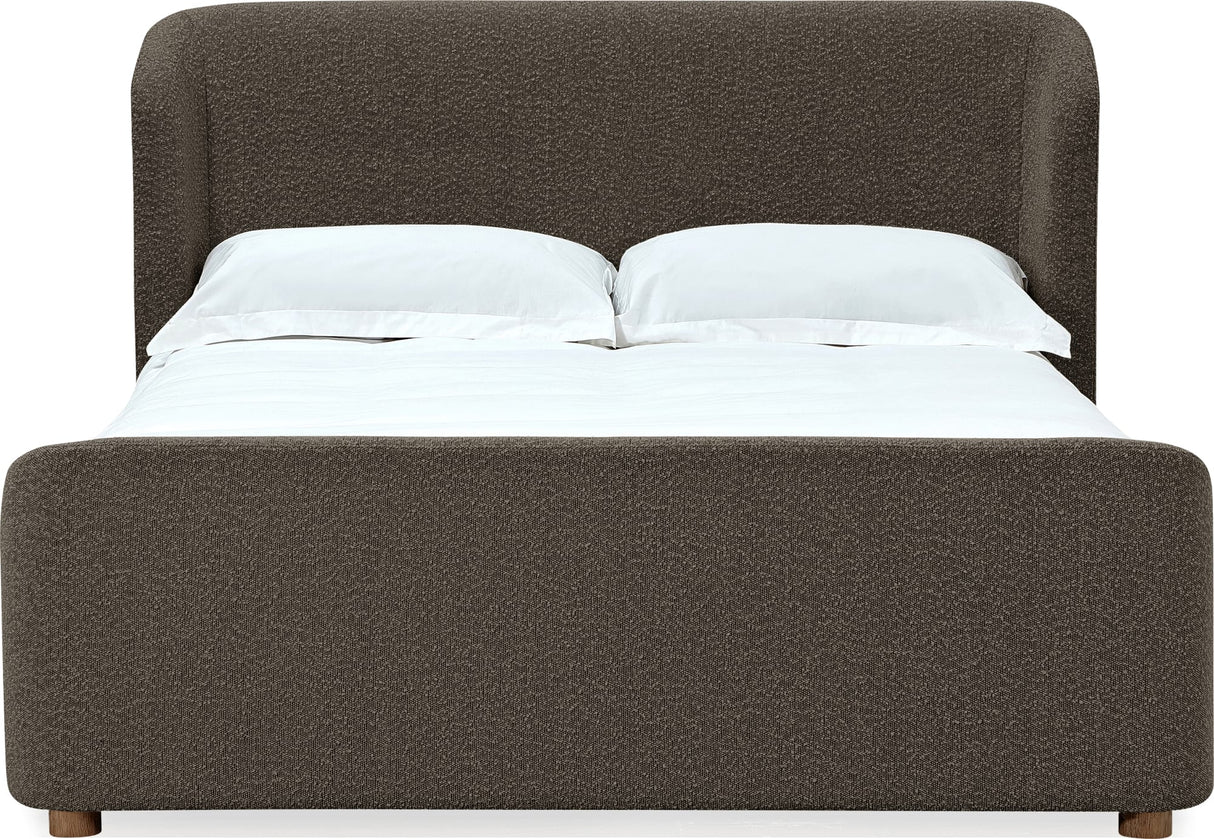 Virgil Kiki Pumpernickel King Upholstered Platform Bed by Modus Furniture at Eve Furniture