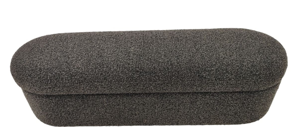 Virgil Kiki Pumpernickel Upholstered Hinged Storage Bench by Modus Furniture at Eve Furniture