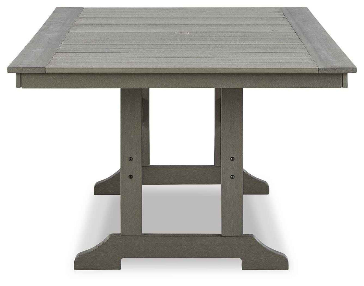 Visola Gray Outdoor Dining Table by Ashley at Eve Furniture