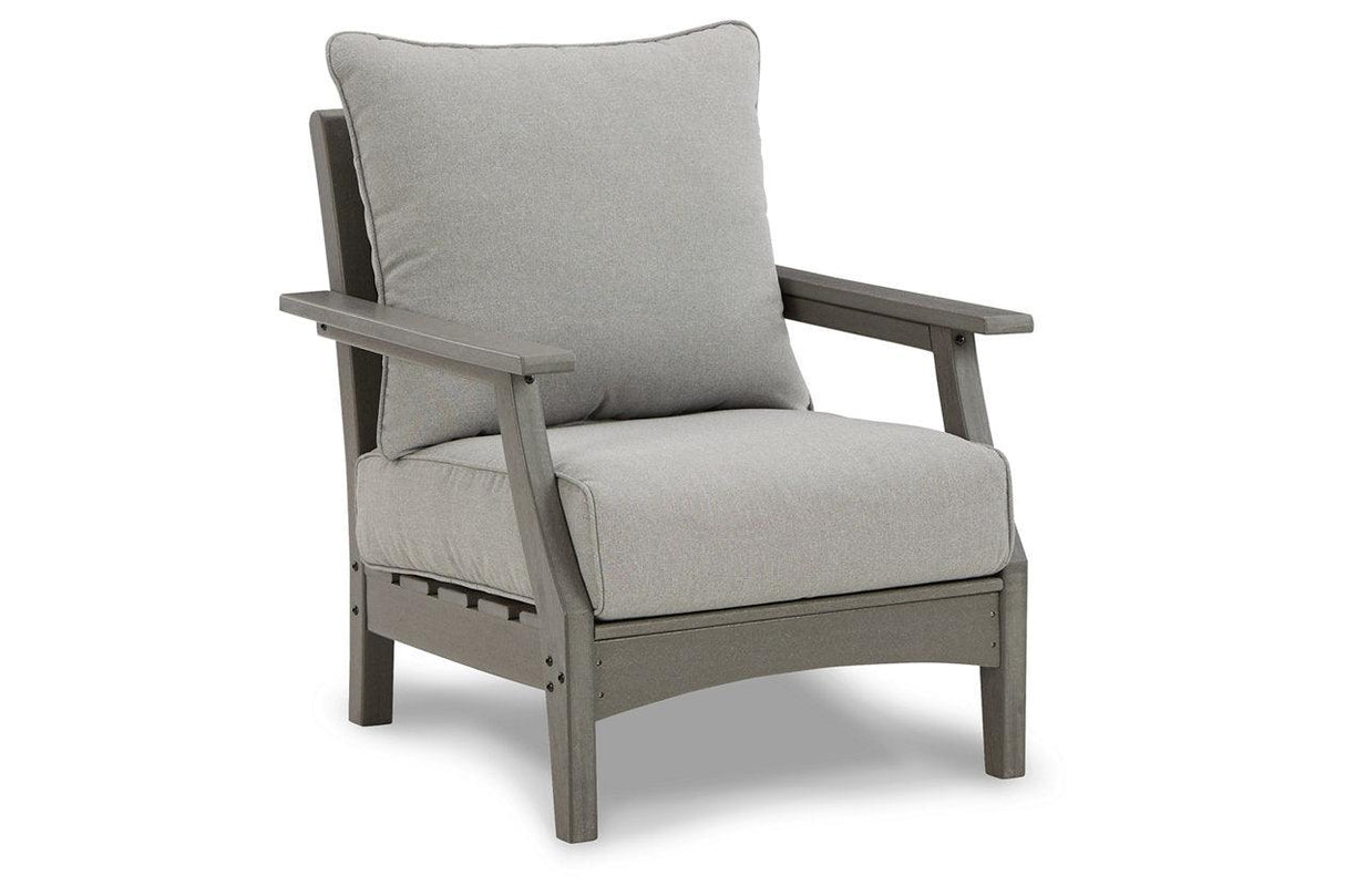 Visola Gray Outdoor Lounge Chair (Set of 2) by Ashley at Eve Furniture
