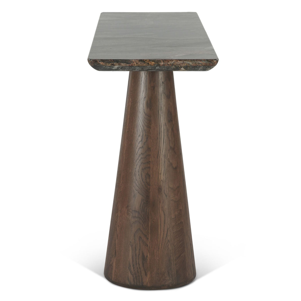 Vista 60" Console Table with Lava Marble and Dark Mango Base by Home Trends & Design at Eve Furniture