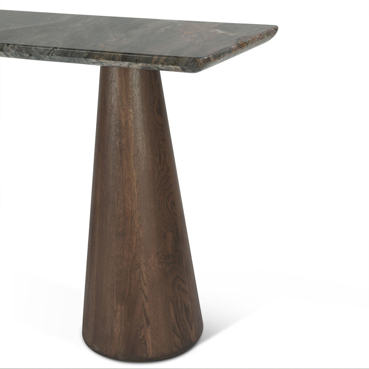 Vista 60" Console Table with Lava Marble and Dark Mango Base by Home Trends & Design at Eve Furniture