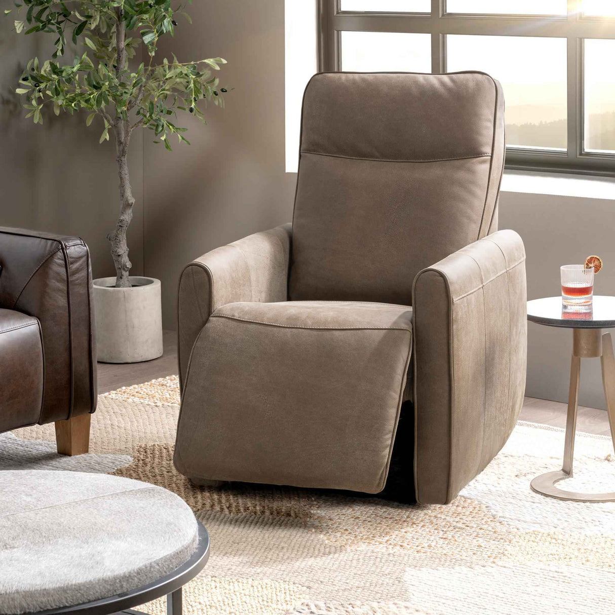 Vivica Toffee Power Recliner by Classic Home at Eve Furniture