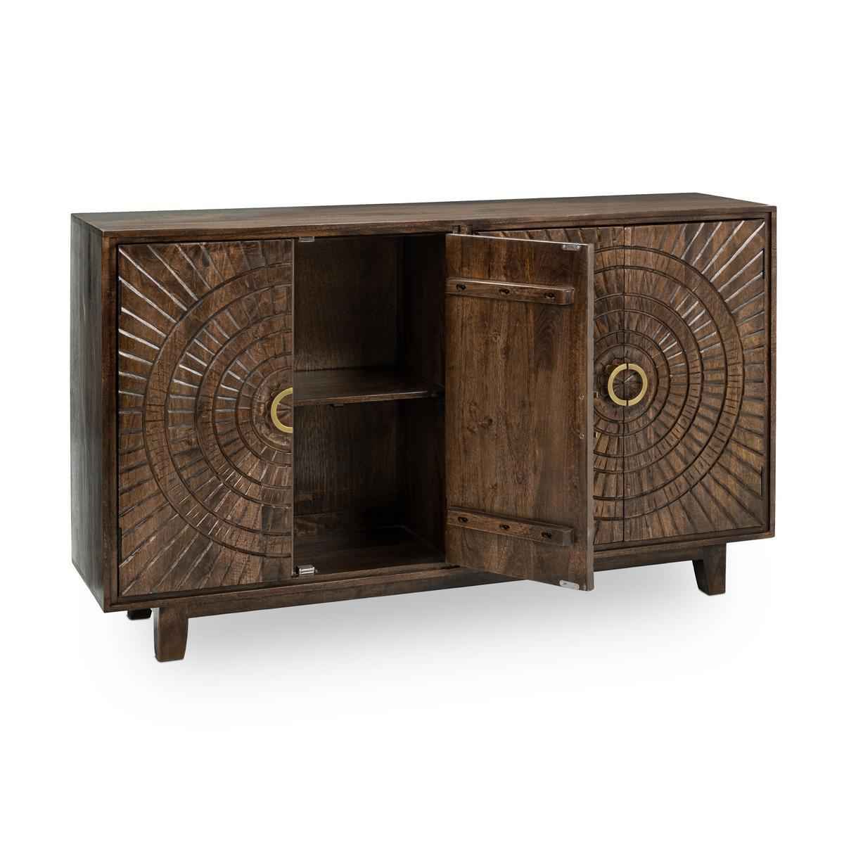Vivienne 4 Door Buffet - Bark Brown by Classic Home at Eve Furniture