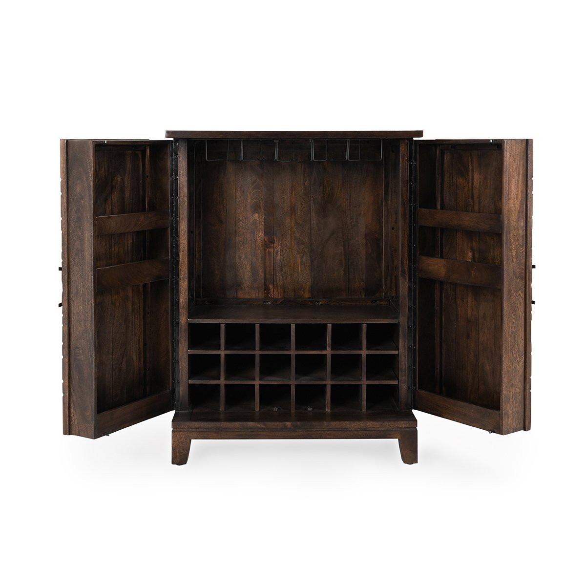Vivienne Bar Cabinet - Bark Brown by Classic Home at Eve Furniture