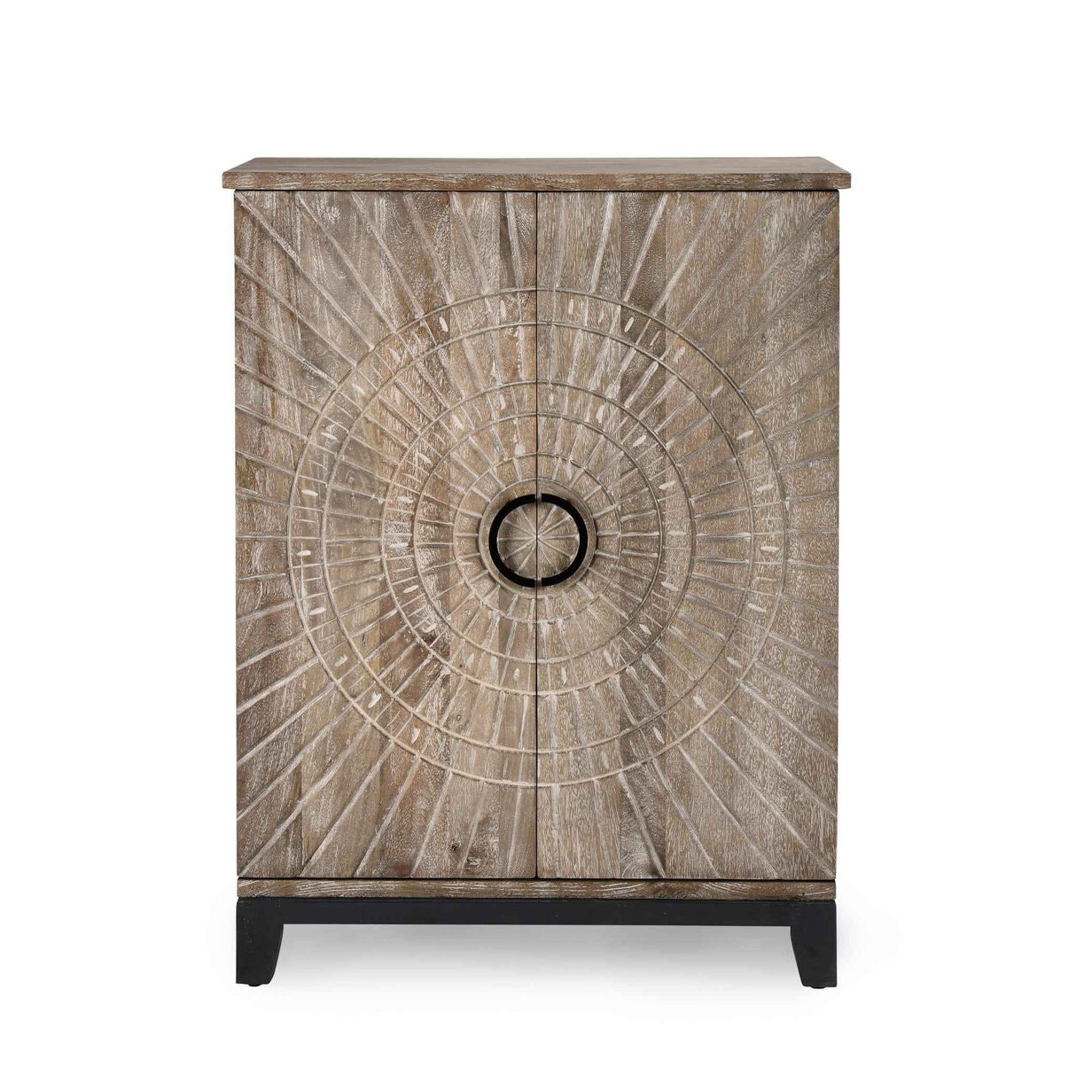 Vivienne Distressed Taupe Bar Cabinet by Classic Home at Eve Furniture