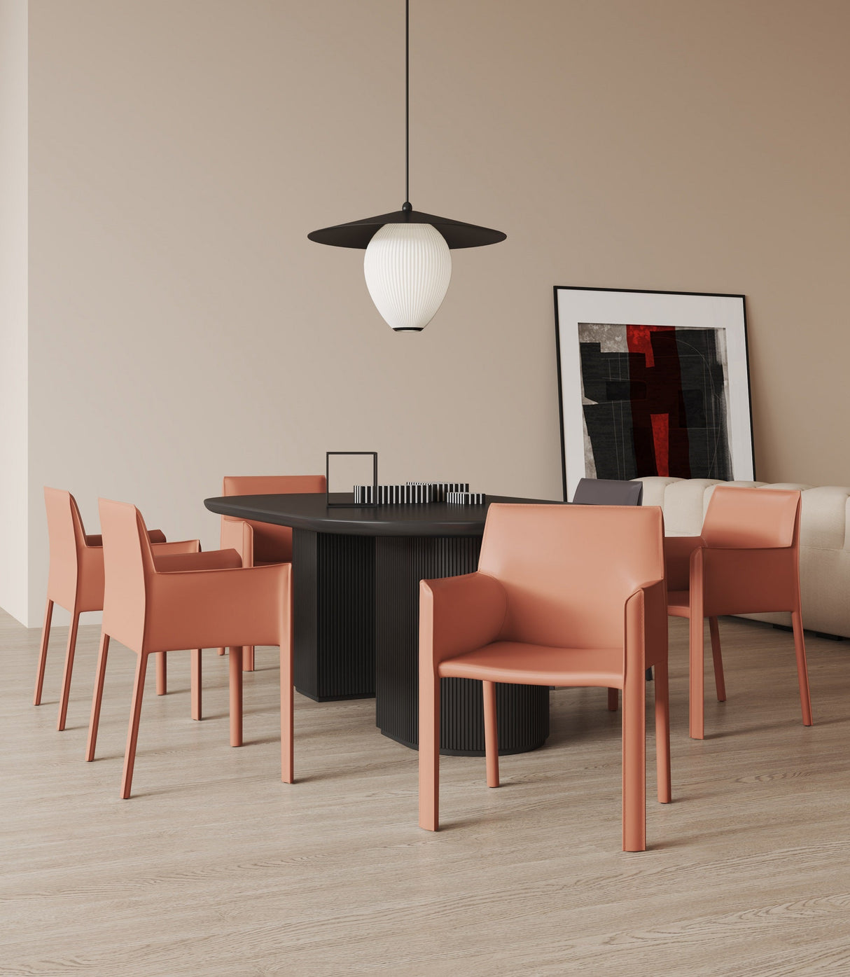 Vogue Arm Chair in Clay by Manhattan Comfort at Eve Furniture