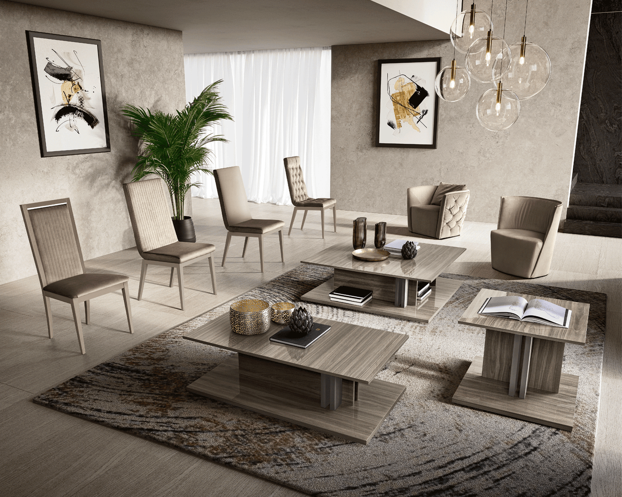 Volare Coffee table & End table GREY by ESF Furniture at Eve Furniture
