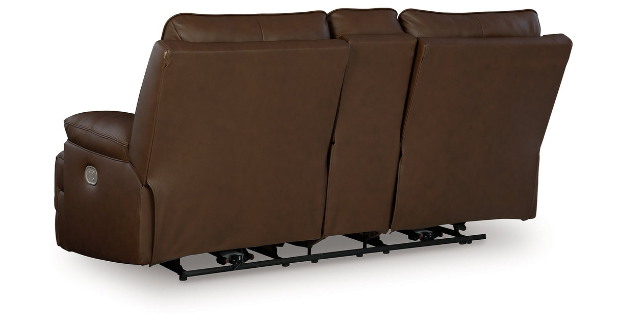 VonRyan Tobacco Power Reclining Living Room Set by Ashley at Eve Furniture