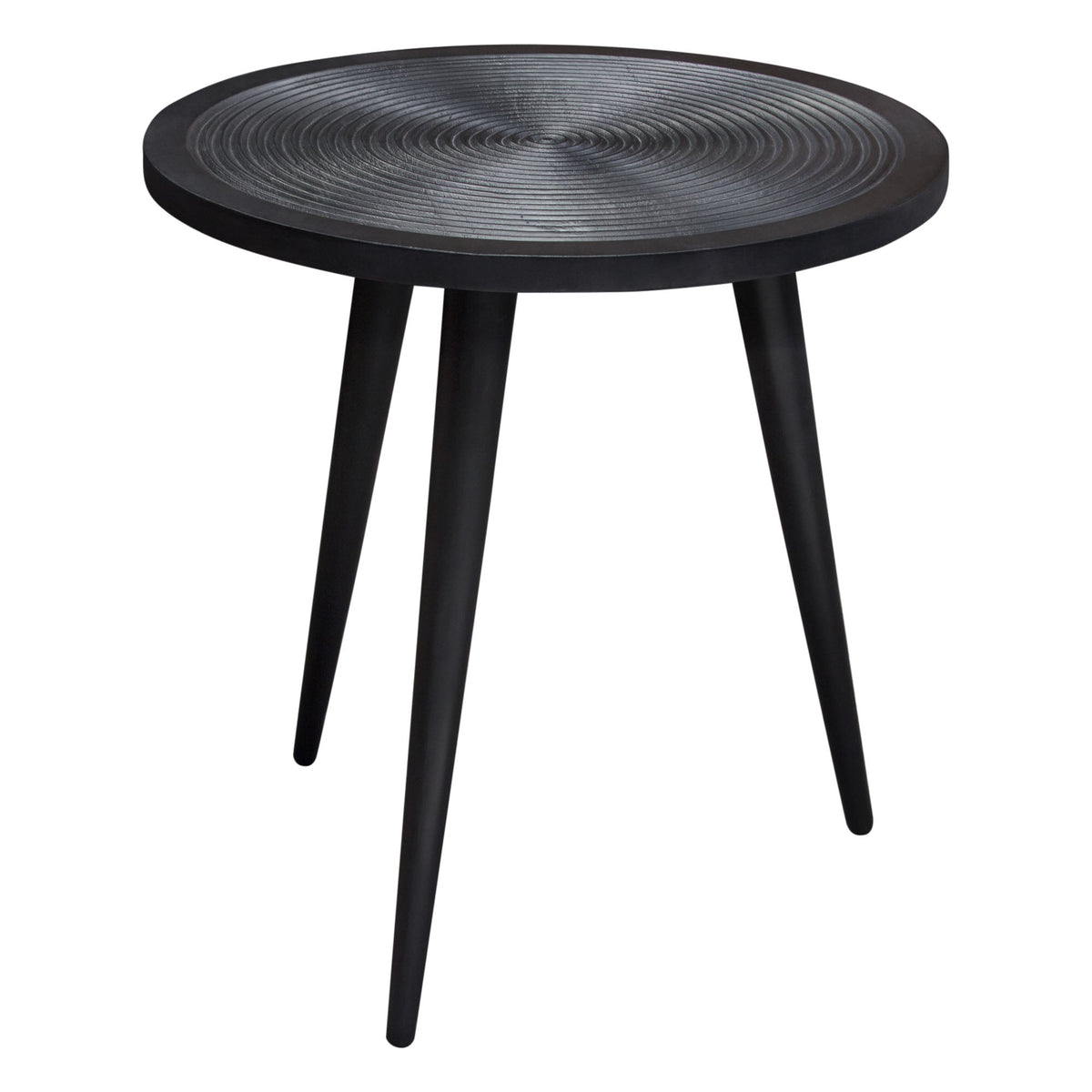 Vortex Black Round End Table by Diamond Sofa at Eve Furniture