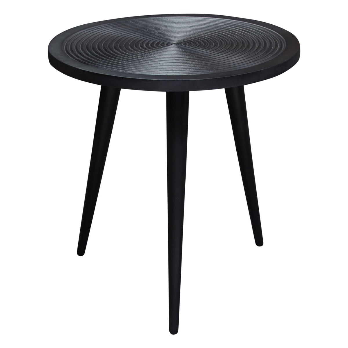 Vortex Black Round End Table by Diamond Sofa at Eve Furniture