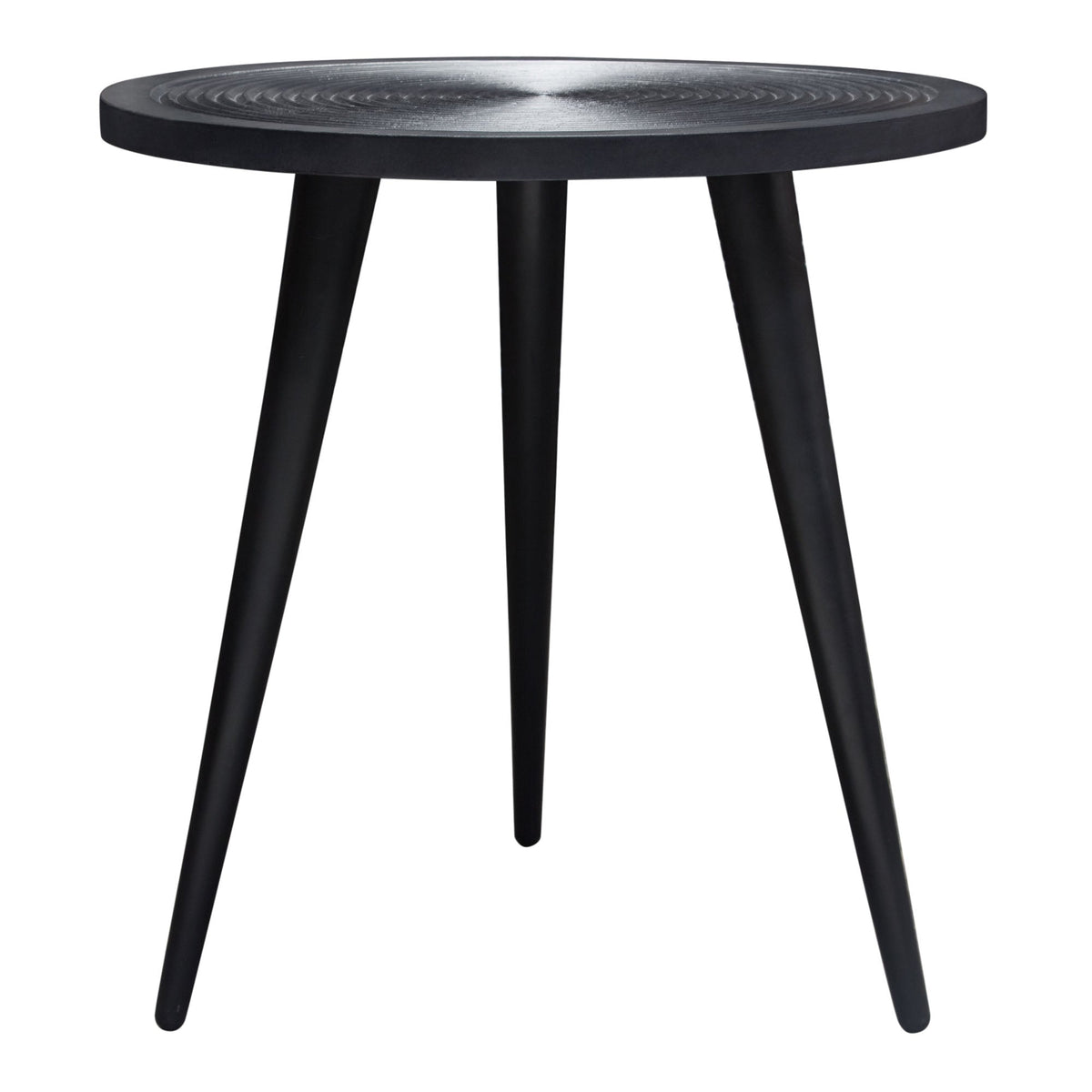 Vortex Black Round End Table by Diamond Sofa at Eve Furniture