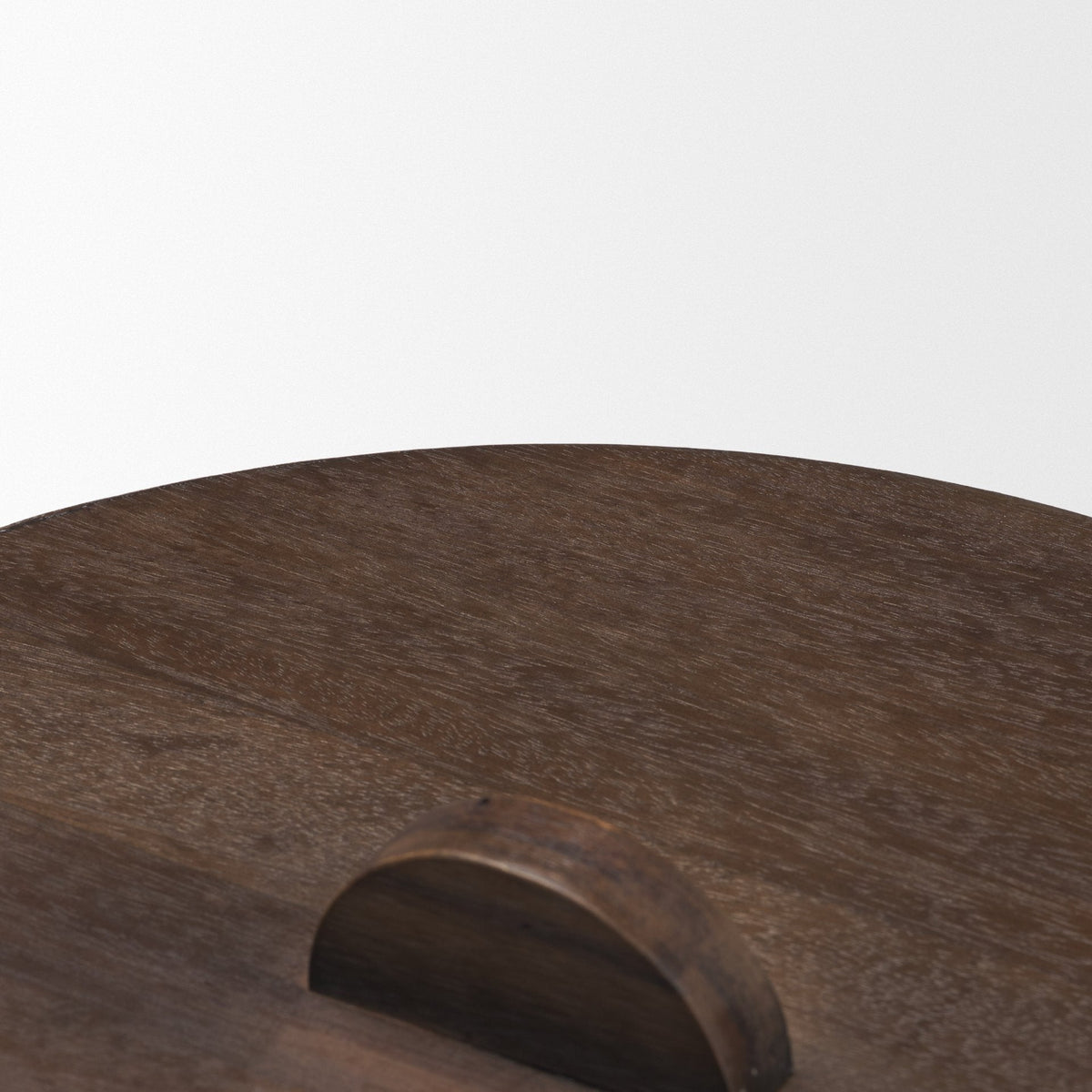 Voss Black Metal w/ Dark Wood Lid Canister by Mercana at Eve Furniture