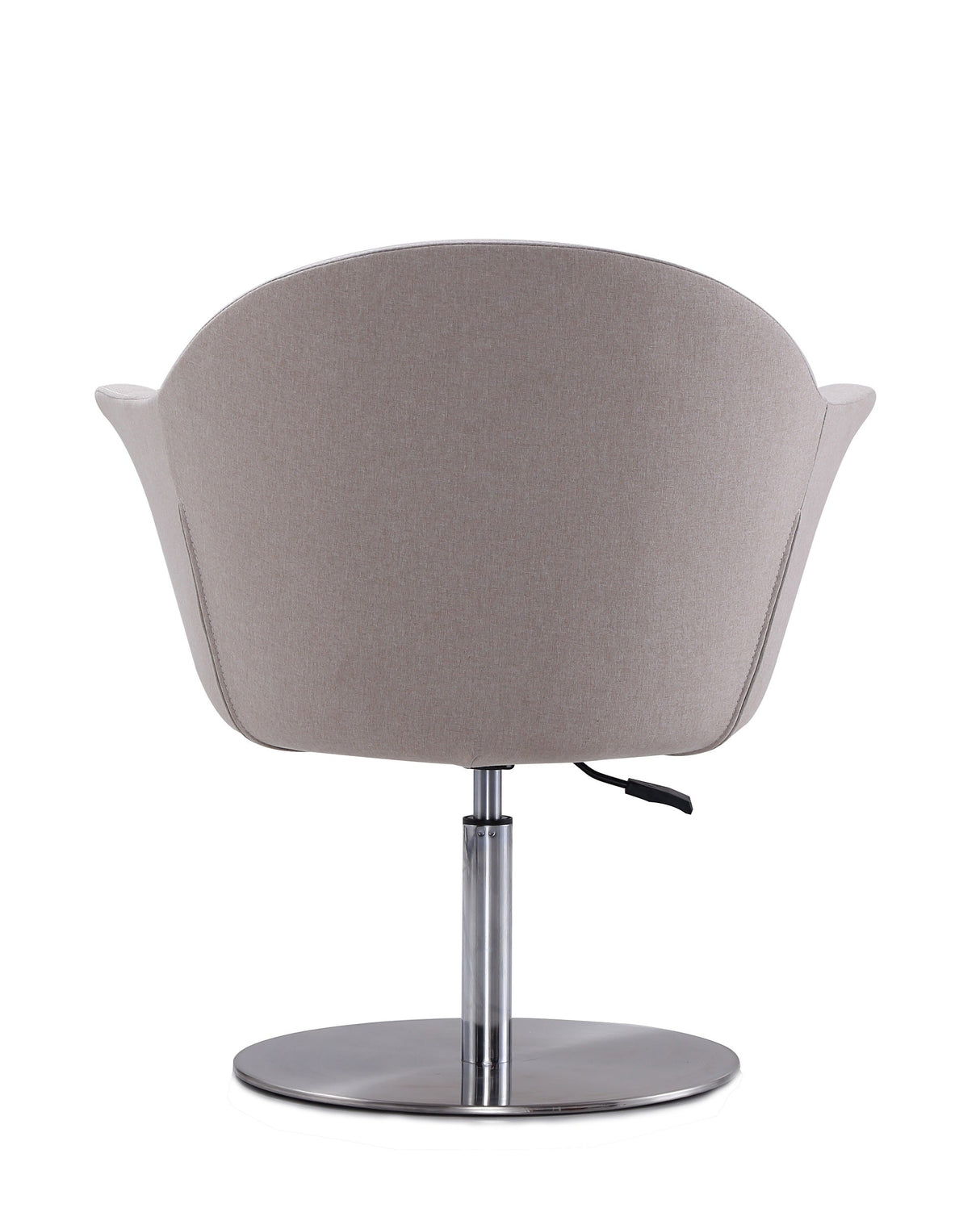 Voyager Swivel Adjustable Accent Chair in Barley and Brushed Metal by Manhattan Comfort at Eve Furniture